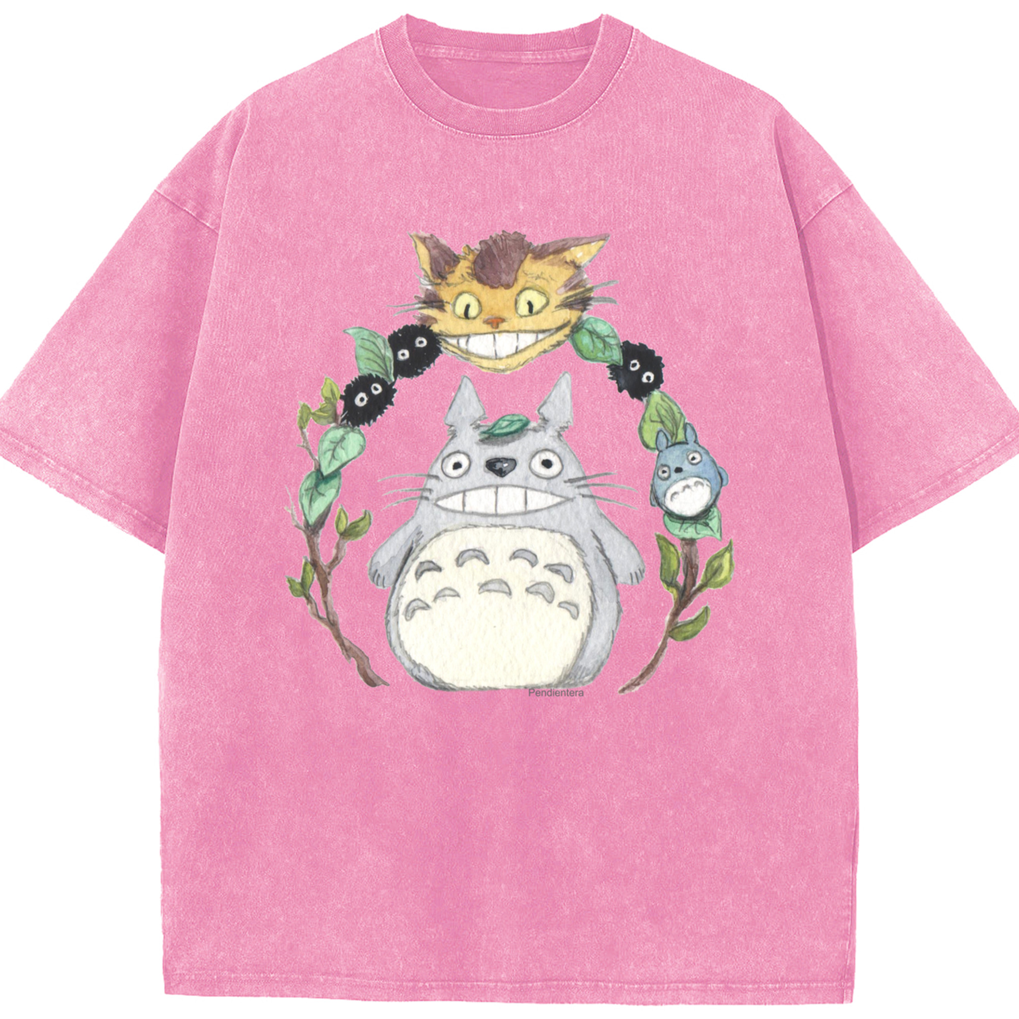 （画像用） となりのトトロ 草壁メイ 草壁サツキ My Neighbor Totoro Satsuki Kusakabe Mei Kusakabe 綿100% ヴィンテージ風 半袖Tシャツ（フロントプリント）